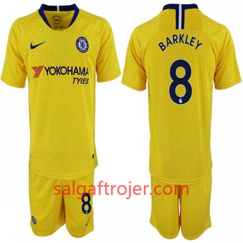 Chelsea Fodboldtrøjer Ross Barkley 8 Børn Udebanesæt 2018/19 Kort ærmer Chelsea Fodboldtrøjer Ross Barkley 8 Børn Udebanesæt 2018/19 Kort ærmer